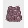 Sinsay - Pamučna bluza sa ukrasnom kragnom i cvetnim motivom - čeličnoljubičasto
