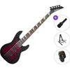 Jackson JS Series Concert Bass JS3VQ AH Standard SET Transparent Red Burst 5 strunska bas kitara