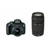 Canon EOS 4000D + 18-55 DC III + 75-300 KIT Black DSLR Digitalni fotoaparat s dva objektiva EF-S 18-55mm f/3.5-5.6 i EF 75-300mm f/4-5.6 III