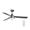 BAYSIDE 531017 - Plafonski ventilator MEGARA 2xE14/15W/230V antracit + daljinski upravljač