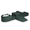 shumee Penasto igrišče s hribom Corduroy Green 100 žogic: prozorna, biserna, svetlo mint, svetlo zlata