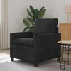Sofa Crna 76 x 81 x 87,5 cm Baršun