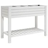 Povišena vrtna gredica bijela 110 x 45 x 79 cm od polipropilena