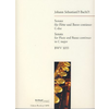 BACH J.S.:SONATA C-DUR BWV 1033 FLUTE AND PIANO