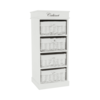 eoshop komoda s 4 predali, bela, BLANCO