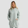 GymBeam Ženska dukserica Limitless Longline Eucalypt