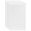 Vrata za ormarić rešetkasta 4 kom bijela 99,3x59,4 cm borovina