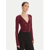 Patrizia Pepe Bodi 8M1735 J276 Bordo rdeča Regular Fit