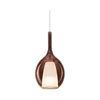 Ideal Lux - luster na sajli KALIQUE 1xE27/42W/230V, prečnik 18 cm, dimno-bakrena