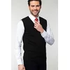 TUDORS Muški prsluk Slim Fit crni