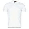 Polo Ralph Lauren  Polo majice kratki rokavi POLO AJUSTE DROIT EN COTON BASIC MESH LOGO PONY PLAYER  Bela