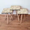 Hanah Home Set klub stočića 3Shp53, 3 komada, Narandžasta