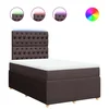 vidaXL vidaXL Box spring postelja z vzmetnico temno rjava 120x190 cm blago, (21308700)