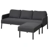 GLOSTAD Sofa trosed s lenjivcem