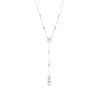 Brosway Osupljiva srebrna ogrlica s cirkoni in biseri Infinite White Fancy FIW170