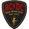 AC/DC Plectrum Iron-On Patch