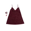 Trendyol ženski set babydoll i gaćice Tbbss26Dh00015, burgundac