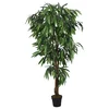 Vidaxl Umetni mangovec 900 listov 180 cm zeleno