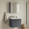 HANAH HOME Kupatilski ormarić sa umivaonikom i ogledalom (2 komada) Side 65 v2 786