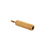 Cabletech Adapter banana 6.3mm/3.5mm. ST. pozlačen
