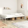 Metalni okvir kreveta uzglavlje i podnožje bijeli 160x200 cm