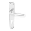 Okovje za vrata ACT Monet HR (F1), klika-klika, Odprtina za cilindrični vložek PZ, AC-T F1 (srebrni aluminij), 72 mm