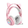 CAT EAR GAMING SLUSALICE BLUETOOTH SY-T25 PINK