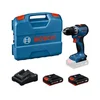 Bosch Akumulatorska bušilica/odvrtač GSR18V-52, 2x GBA 18V 2.0Ah + GAL 18V-20 + L kofer, 06019S0025