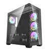 darkFlash Računalniško ohišje DARKFLASH DS900 + 7 ventilatorjev ARGB (črno)