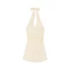 Cropp - Mini haljina vezivanjem - white