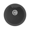 Granitna sudopera sa jednim koritom okrugla - EGO Round fi 48.5cm - nero metal 70 - Elleci