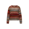 Lollys Laundry Pulover Fairhaven opal/temno oranžna/rjasto rdeča/temno rdeča
