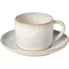 Skodelica za čaj s podstavkom Costa Nova Brisa 230 ml, slano bela