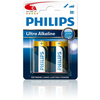 PHILIPS baterija C-ULTRA ALKALINE, 2 kosa