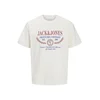 JACK & JONES Majica JORFREDERIKSBERG modra/temno rdeča/bela