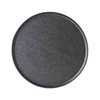 Jedilni krožnik ASPHALT SLAB 24 cm, črna, keramika, MIJ