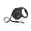 Flexi Povodac Black Design L Tape 5m - Roze