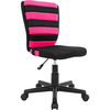 RADNA STOLICA ZA MLADE crna, pink metal, plastika, tekstil