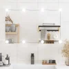 Zidno ogledalo s LED svjetlima 50 x 80 cm stakleno pravokutno