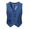 Imily Bela Brezrokavnik moder denim