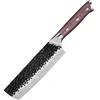 Damasku kuhinjski nož TE-37523 - Nakiri / Smeđa KP37523