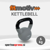Fitmotiv Kettlebell 6 kg – kettlebell utež iz litega železa prevlečena z neoprensko gumo