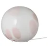 FADO Stona lampa, roze/staklo, 25 cm
