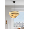 Opviq Luster Couper Hazeran, 40x40cm, Krem-crni
