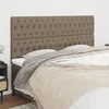 Uzglavlje boje taupe 200x7x118/128 cm tkanina