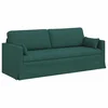 Vidaxl Kavč Temno zelena 198 x 78 x 80 cm blago