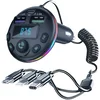 Bluetooth FM Transmiter | USB-C, Micro USB i Lightning Kabel | PD 36W | TORIMA