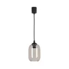 Brilagi - LED lestenec na kablu R GLASS 1xE27/60W/230V, premer 14 cm, črna/dimno siva
