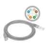 Patch kabel U/UTP kategorije 6 PVC 1,0 m siv ALANTEC