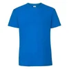Blue Mens T-shirt Iconic 195 Ringspun Premium Fruit of the Loom